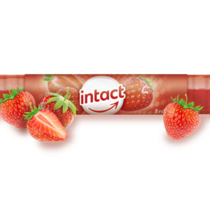 Intact hroznový cukr s vitaminem C, jahoda, rolička 40 g