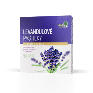 Naturprodukt Levandulové pastilky s vitaminem C, 20 pastilek