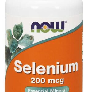 NOW Foods Selenium, selen, 200 µg, 90 rostlinných kapslí