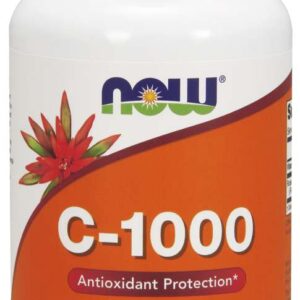 NOW Vitamin C-1000 se šípkem a postupným uvolňováním, kyselina askorbová, 100 tablet