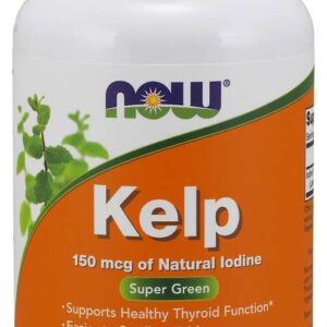 NOW Foods Kelp, přírodní jód z řas, 150 µg, 200 tablet