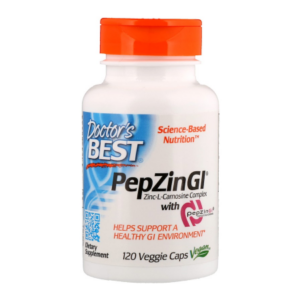 Doctor's Best PepZin GI, zinek L-karnosin, 120 rostlinných kapslí