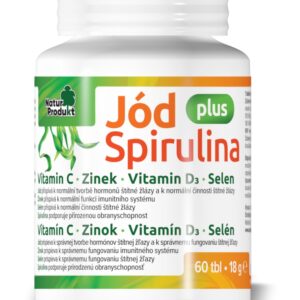 Naturprodukt Jód plus, jodid draselný se spirulinou, zinkem, selenem a vitaminy, 60 tablet