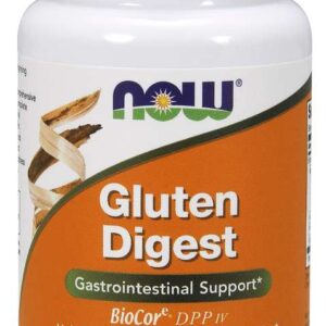 NOW Gluten Digest, trávicí enzymy na lepek, 60 rostlinných kapslí