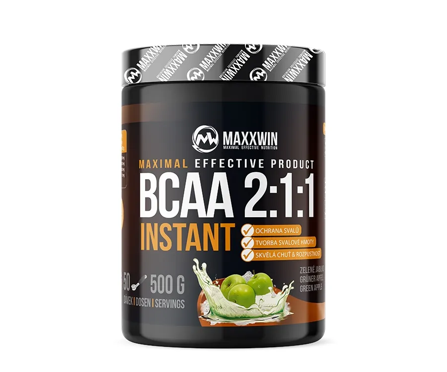 Maxxwin BCAA 2:1:1 Instant, zelené jablko, 500 g