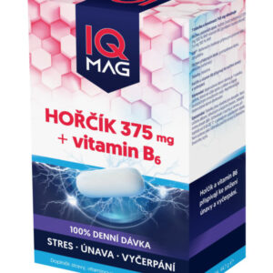 IQ Mag hořčík 375 mg a B6, 60 kapslí
