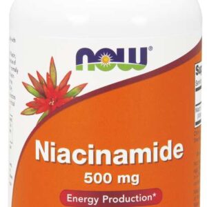 NOW Vitamin B3 Nikotinamid, niacin 500 mg, 100 kapslí