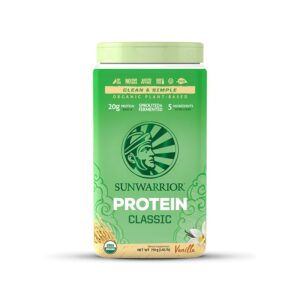 Sunwarrior Protein Classic bio, rýžový protein, vanilka, 750 g