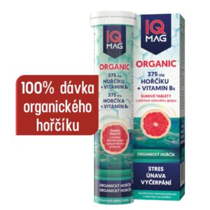 IQ Mag Organic, hořčík B6, 13 šumivých tablet