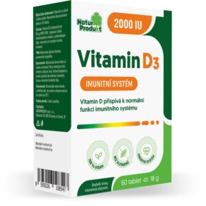 Naturprodukt Vitamin D3 2000 IU, 60 tablet