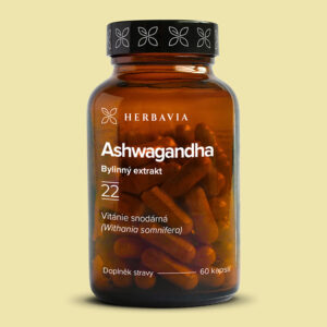 Herbavia Ashwagandha, bylinný extrakt, 60 kapslí