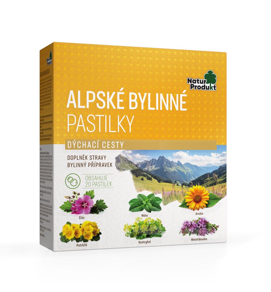 Naturprodukt Alpské pastilky s vitaminem C, 20 pastilek