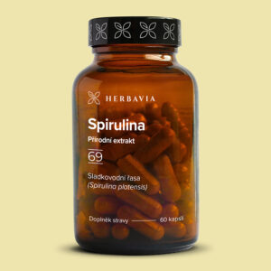 Herbavia Spirulina, bylinný prášek, 60 kapslí