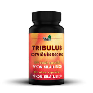 Naturprodukt Tribulus 90 %, kotvičník zemní 500 mg, 90 tobolek