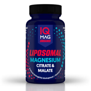IQ Mag Organic lipozomální hořčík malát a citrát s vitaminem B6