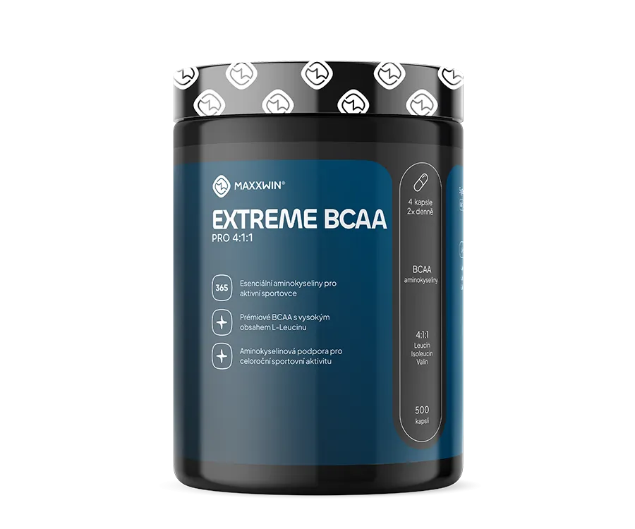 Maxxwin Extreme BCAA Pro 4:1:1, 500 rostlinných kapslí