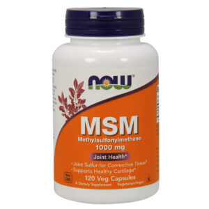 Now Foods MSM methylsulfonylmethan, 1000 mg, 120 rostlinných kapslí