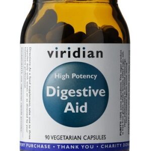 Viridian High Potency Digestive Aid, trávicí enzymy, 90 kapslí