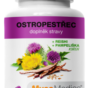 MycoMedica Ostropestřec mariánský s reishi a pampeliškou, 90 rostlinných kapslí