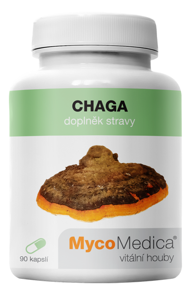 MycoMedica Chaga extrakt, 30 % polysacharidů a 4 % triterpenů, 90 rostlinných kapslí