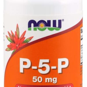 NOW Vitamin B6 P5P 50 mg, pyridoxal-5-fosfát, 90 kapslí