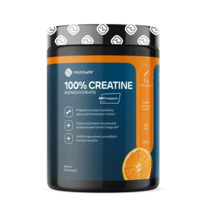 Maxxwin 100% Creatine, kreatin Creapure, pomeranč, 500 g
