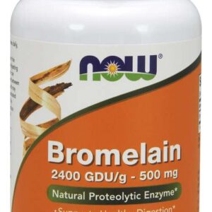 NOW Bromelain, 500 mg, 120 rostlinných kapslí