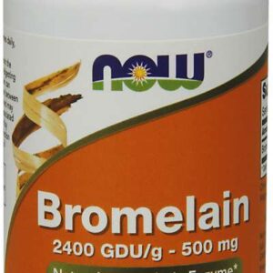 NOW Bromelain, 500 mg, 60 rostlinných kapslí