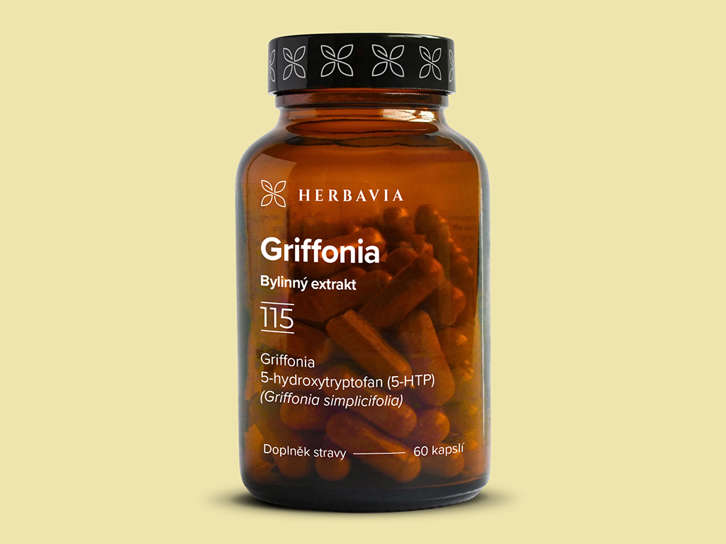 Herbavia Griffonia, bylinný extrakt ze semen, 60 kapslí