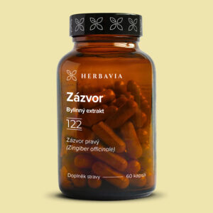 Herbavia Zázvor, bylinný extrakt, 60 kapslí