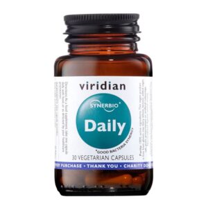Viridian Synerbio Daily, laktobacily a bifidobakterie s prebiotiky, 30 kapslí
