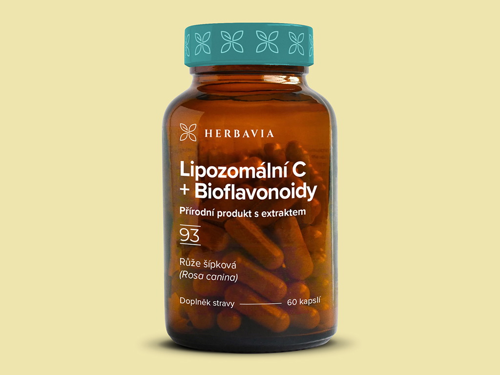 Herbavia Lipozomální vitamín C s bioflavonoidy, 60 veganských kapslí