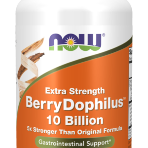 NOW BerryDophilus Extra Strength, probiotika pro děti, 50 žvýkacích pastilek
