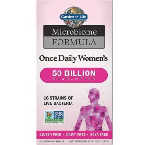 Garden of Life Dr. Formulated Probiotics Once Daily Women's, probiotika a prebiotika pro ženy, 30 rostlinných kapslí