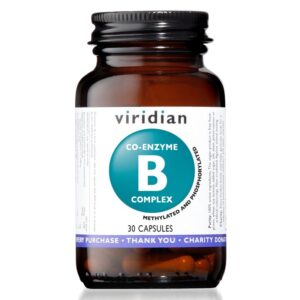 Viridian Co-enzyme B Complex, B-komplex s hořčíkem, 30 kapslí