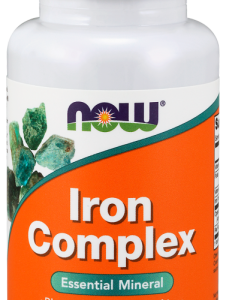NOW Foods Iron Complex, železo bisglycinát, 100 tablet