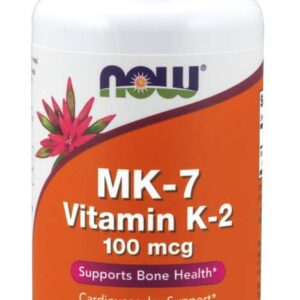 NOW Foods MK-7 Vitamin K2, 100 µg, 120 rostlinných kapslí