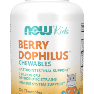 Now Foods BerryDophilus Kids, probiotika pro děti, 120 žvýkacích pastilek