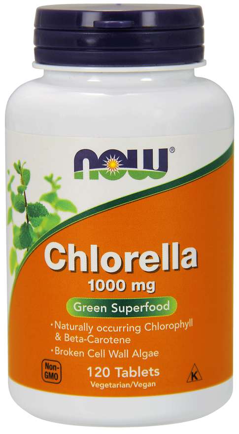 Now Foods Chlorella, 1000 mg, 120 tablet