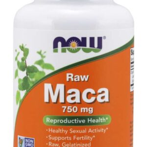 Now Foods Maca, koncentrát 6:1, 750 mg, 90 rostlinných kapslí