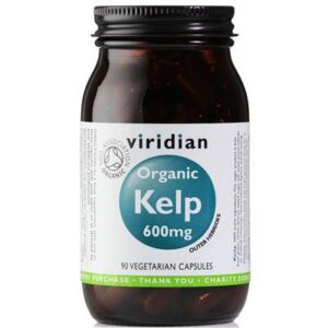 Viridian Kelp Organic, bio jód z mořské řasy, 90 kapslí