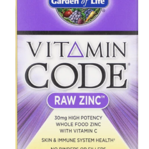Garden of Life Vitamin Code RAW Zinc, zinek s vitaminem C, 60 kapslí