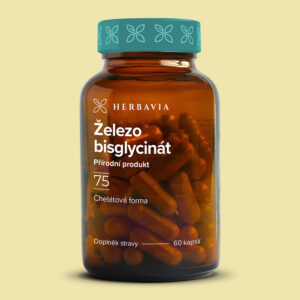 Herbavia Železo bisglycinát chelát, 60 kapslí