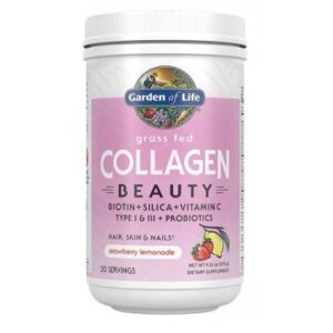 Garden of Life Collagen Beauty, kolagenové peptidy, jahoda, 270 g