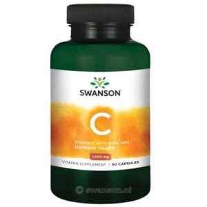 Swanson Vitamin C s extraktem ze šípků, 1000 mg, 90 kapslí
