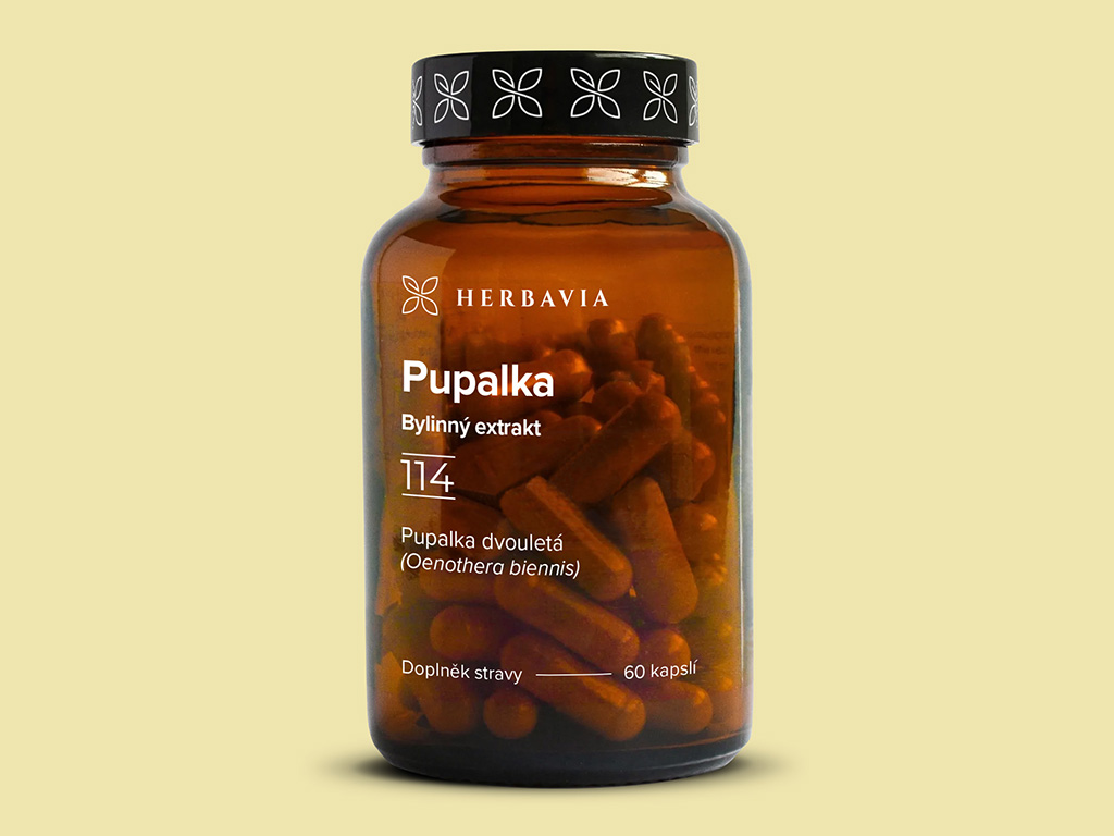 Herbavia Pupalka dvouletá, extrakt ze semen pupalky, 60 kapslí