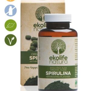 Ekolife Natura Algae Spirulina Organic, BIO řasa spirulina, 240 tablet
