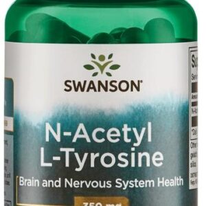 Swanson N-acetyl L-tyrosin 350 mg, 60 kapslí