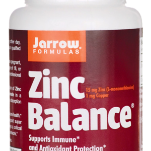 Jarrow Formulas Zinc Balance, zinek a měď, 15 mg, 100 kapslí