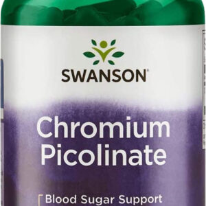 Swanson Chromium Picolinate, chrom pikolinát, 200 mcg, 100 kapslí